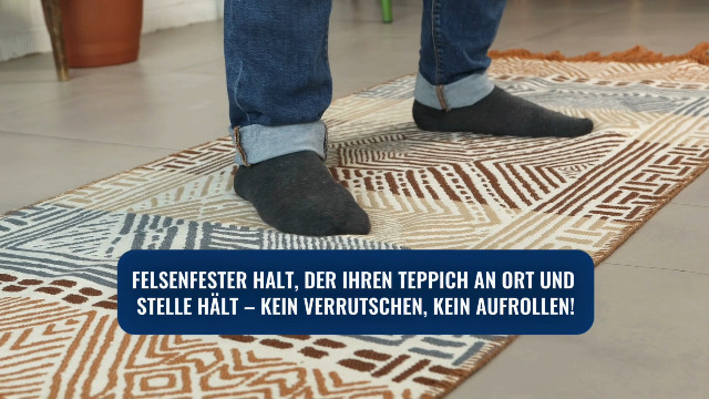 Teppich Antirutschunterlage - 12 Stück Waschbare Antirutschpads 10x10cm