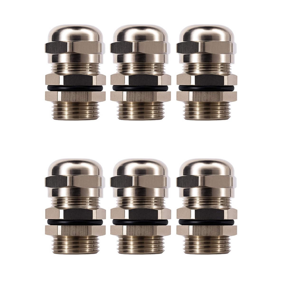 Gebildet Metal Cable Gland, PG9 Waterproof Adjustable 4.0-8mm Cable Gland Joint with Gaskets, M16*1.5 Wire Connector, Wire Protector โ image 1