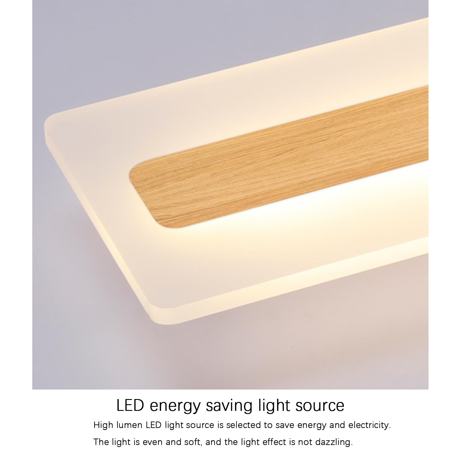 Nowoczesna lampa sufitowa LED z żelaza i akrylu, 3 tryby kolorów (3000 K/4000K/6000K), kreatywny kształt, idealna do sypialni, kuchni, przedpokoju lub biura.