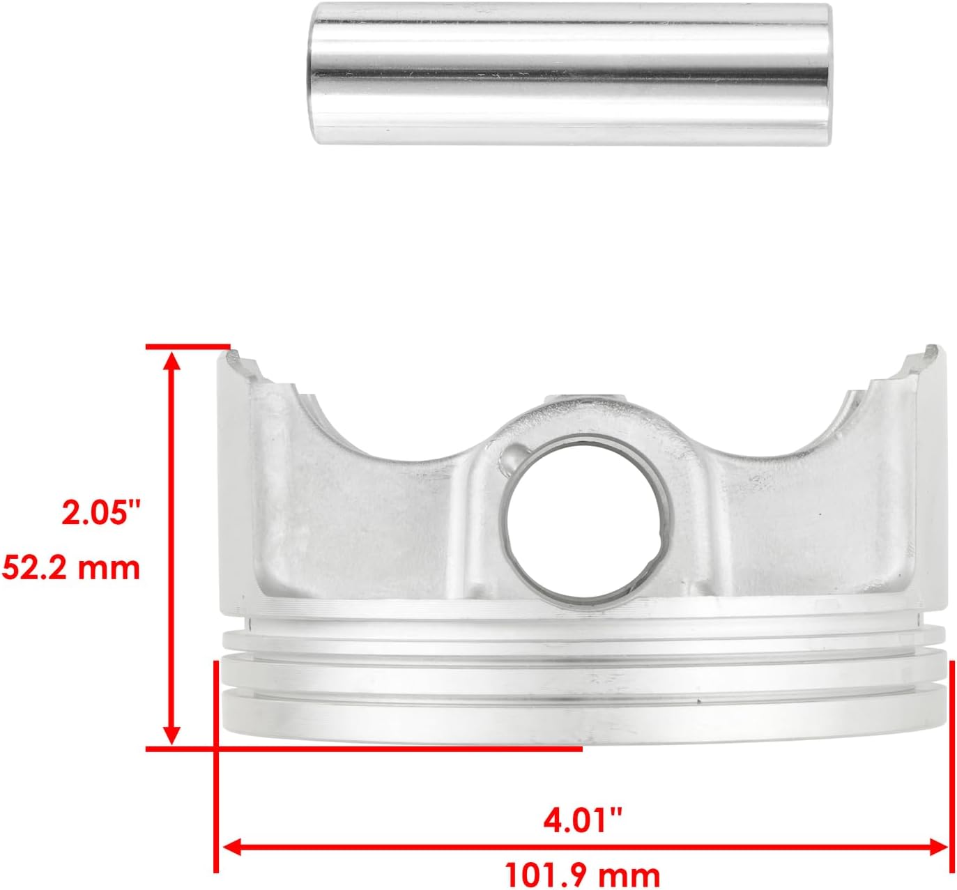 Powersports Replacement Parts for Cylinder Piston Ring for Yamaha Viking VI YXC700 2014 2015-2021 Standard Bore Mod-C33C-13951