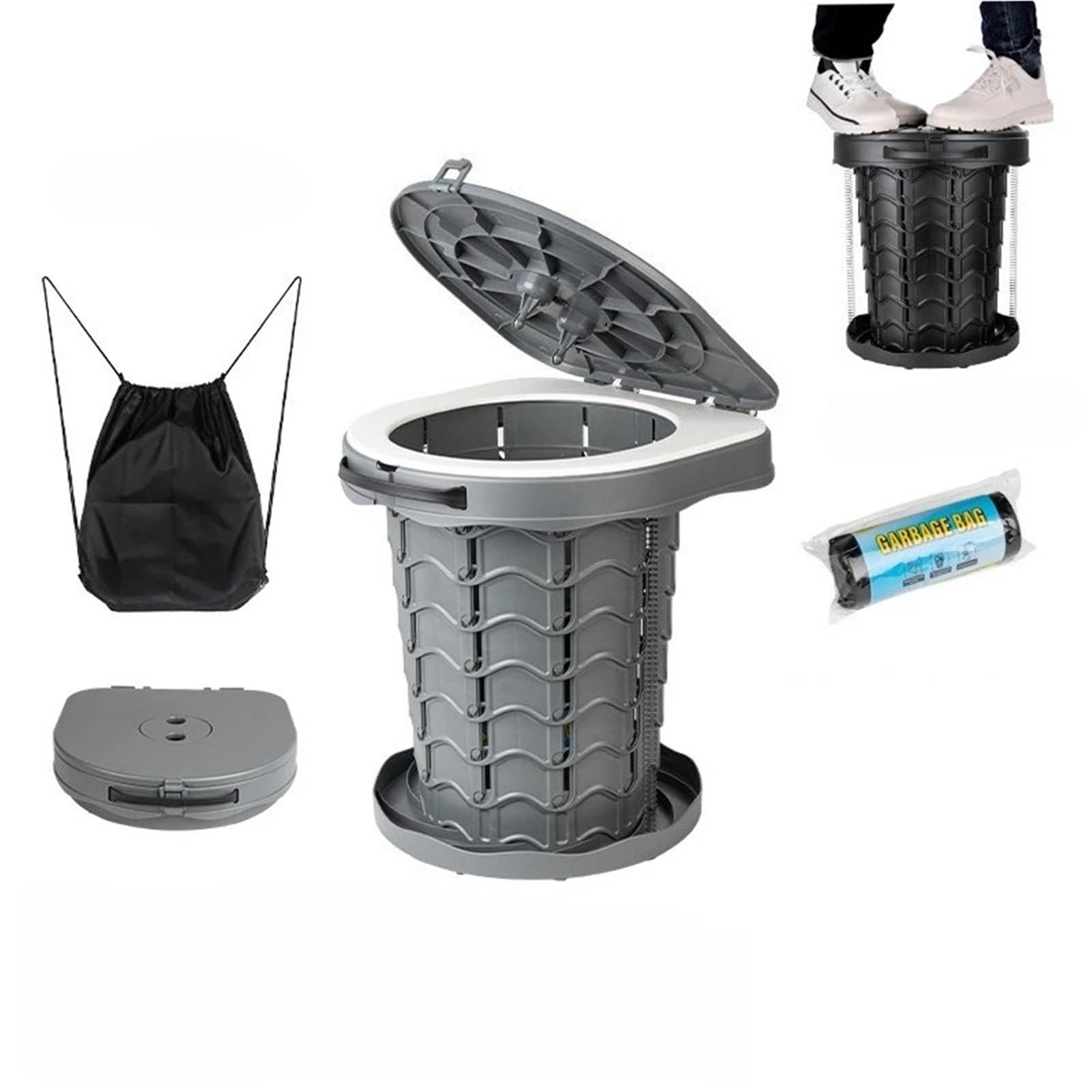 Toilette Portable, Toilettes De Camping Pliables Portatives