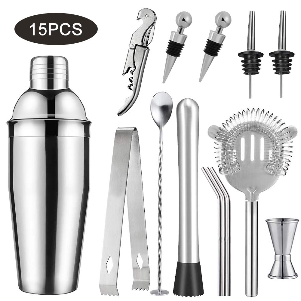 Buy Surmounty 15 Pieces Bar Set Accessories,Stainless Steel Bar Tools