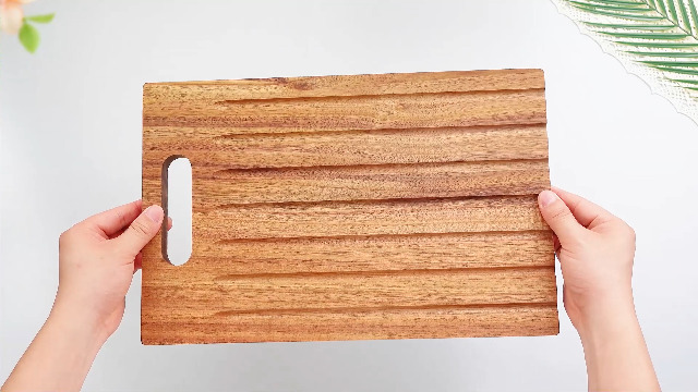 Tabla de cortar rectangular de madera 38.99 x 25.0 cm miniatura 7