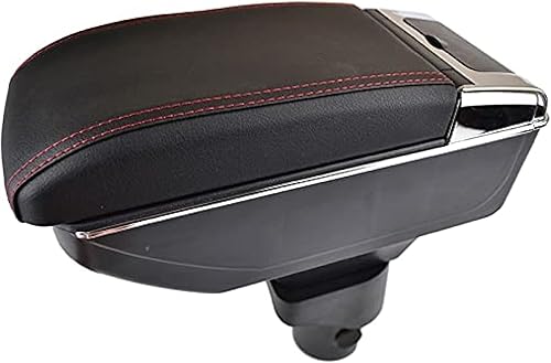DSMBKS Armrest Box Storage Box Center Console Dual Layer Armrest Fit for Nissan March Micra K13 2011-2016 Fit for Renault Pulse 2012 2013 2014