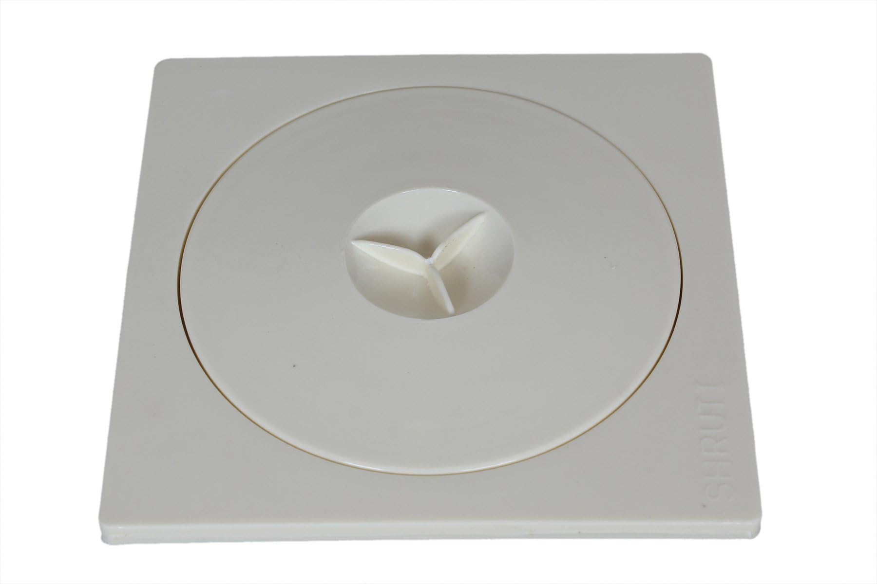 SHRUTI Abs Three Piece Floor Trape,Gutter Jali for All Types of Water Drain Outlet.Anti Cockroach Jali Comes with Free Filter Cup Set - 1266(Ivory),1272