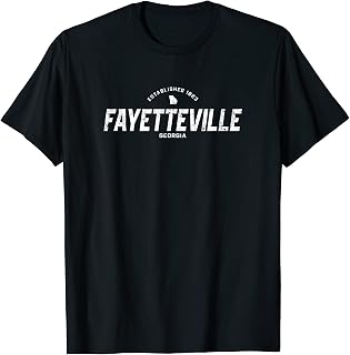 Fayetteville Georgia GA Vintage Athletic Sports Logo T-Shirt