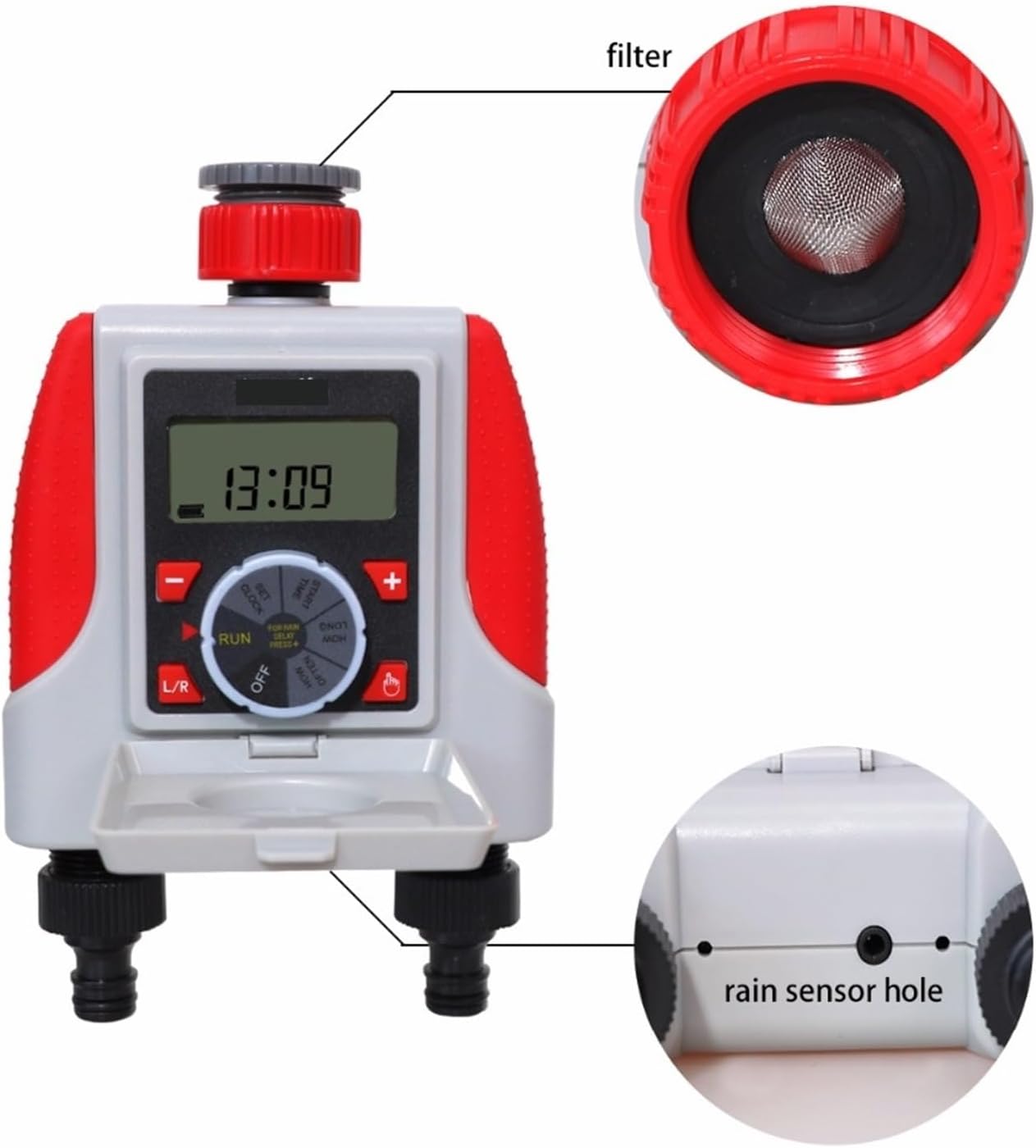 散水タイマー 雨の遅延機能が付いているデジタル水タイマーの電子電磁弁の灌漑コントローラ 節水 灌漑 自動給水 お庭の水遣り 芝生向け ガーデニング用品  散水タイマー」の人気商品一覧 | 安い商品を通販サイトから探す - 価格.com