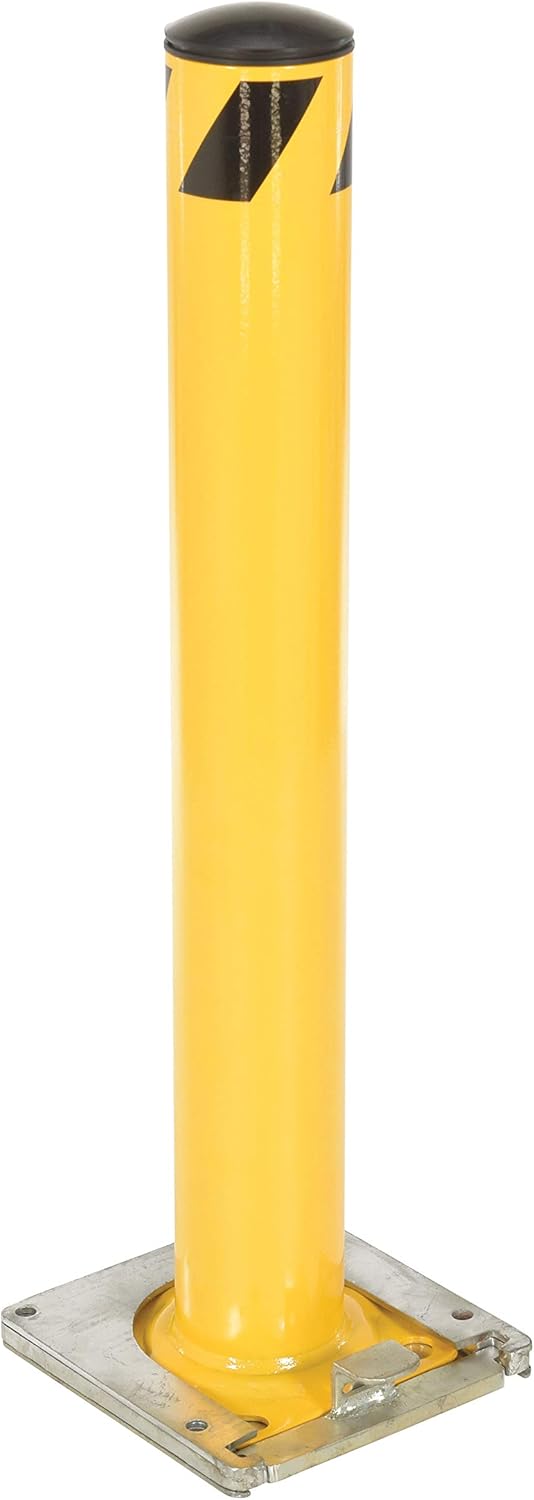 Safety Pipe Bollard Removable Surface Mounted Steel BOL-RF-36-4.5 36 in. x 4-1/2 in. Yellow