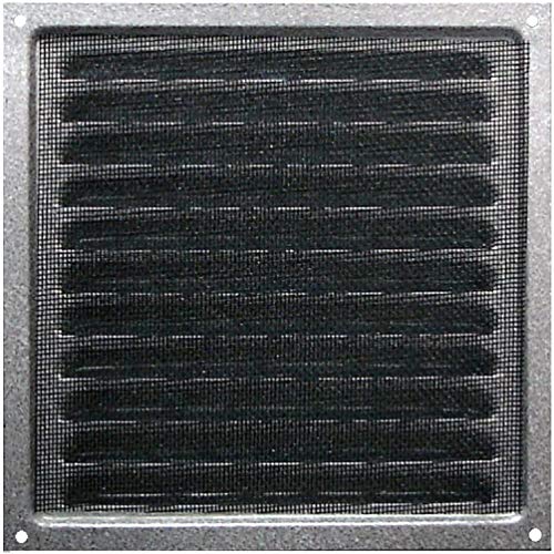 Metal Air Vent Cover, Galvanised Steel Ventilation Grille with Insect Mesh, Indoor & Outdoor Vent Grid, Low‑Profile 8 mm - Image 4