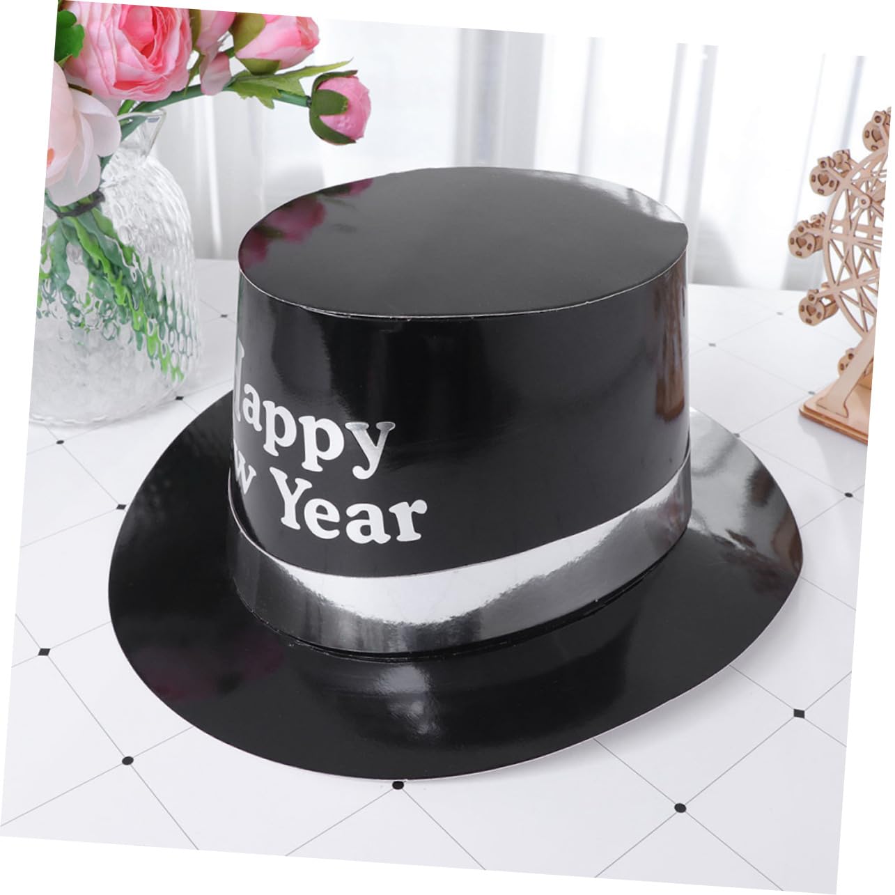 COLLBATH 2 Sets Neujahrs-partyhüte Weicher Bequemer Zylinderhut Aus Papier Für Silvesterfeierlichkeiten 6 Stück X 2