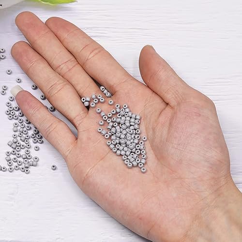 Miniatura 7 de Tibaoffy Cuentas de color verde oscuro tamaño 80 para manualidades, cuentas de semillas de vidrio de 0.118 pulgadas para fabricación de joyas (en