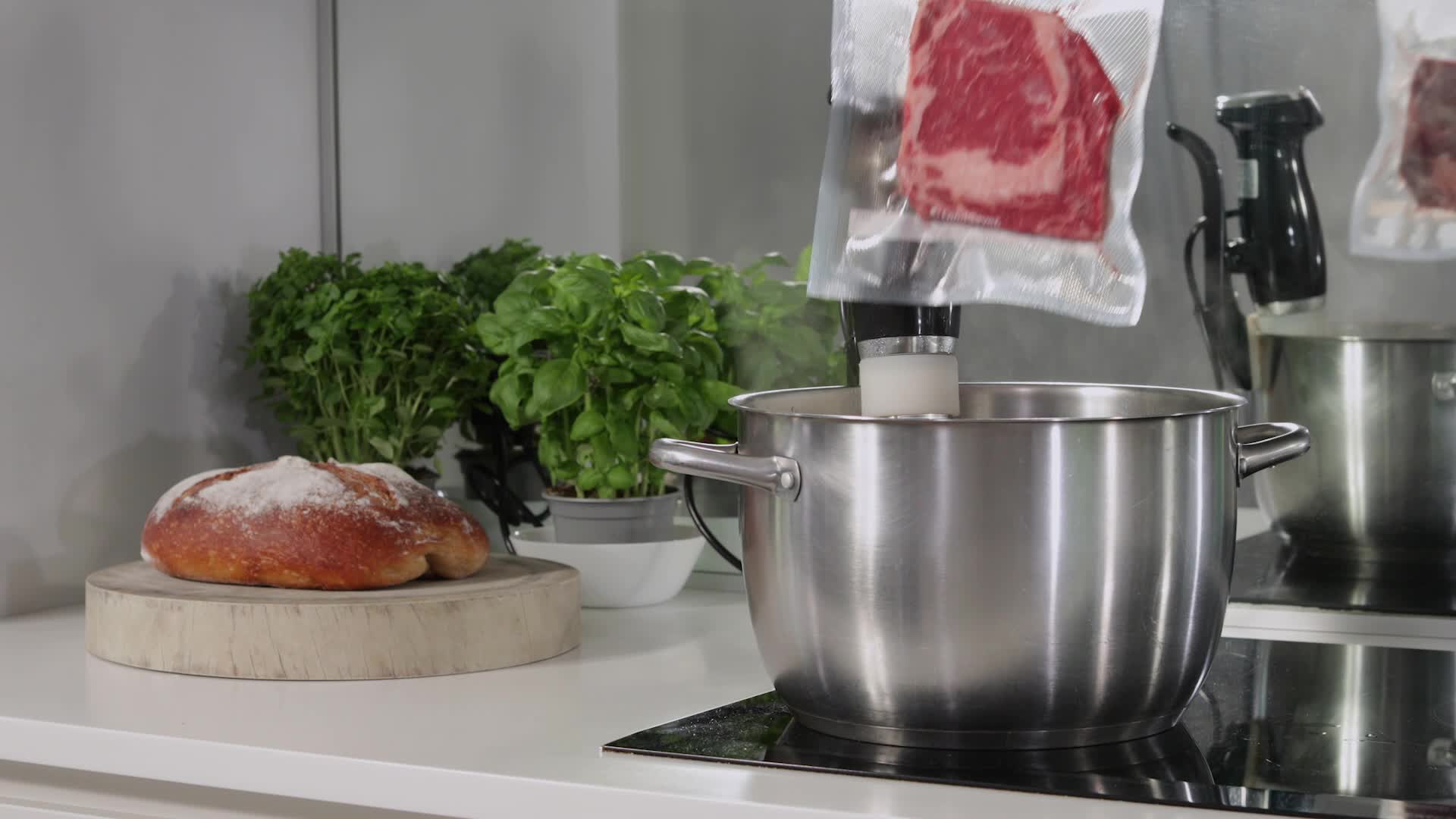 FoodSaver VS1190X, kompaktes Vakuumiergerät mit Handheld-Vakuumierer | 1 kleine Rolle & 5 kleine Beutel | Silber mit… – Bild 8