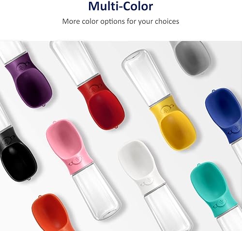 Miniatura 7 de WePet Botella de agua portátil para perro, a prueba de fugas, con dosificador, para mascotas, para paseos al aire libre, senderismo y viajes,