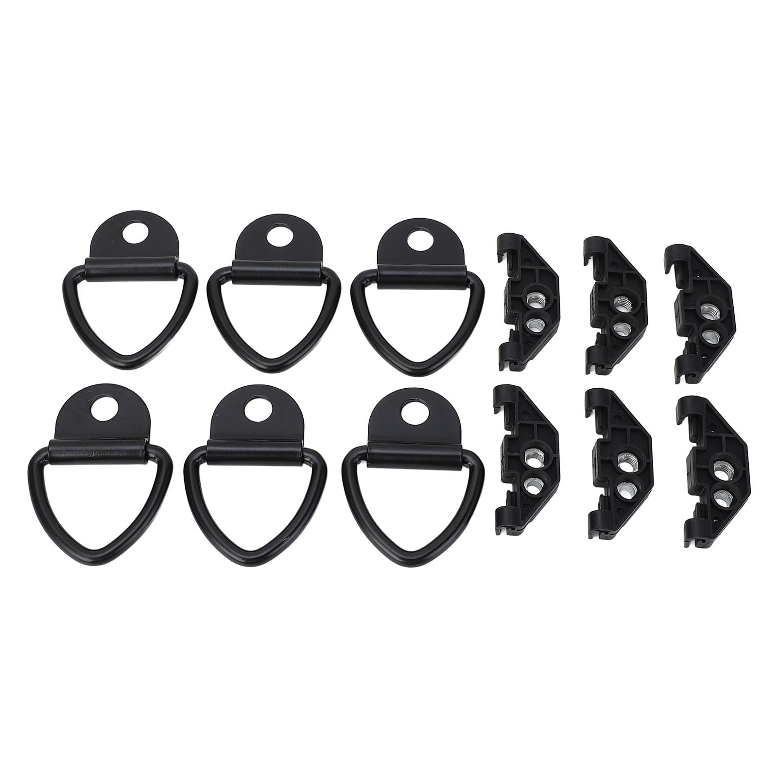 Keenso Rändelschrauben Hardtop-Kit, 6er Set Billet-Aluminium D-Ring für