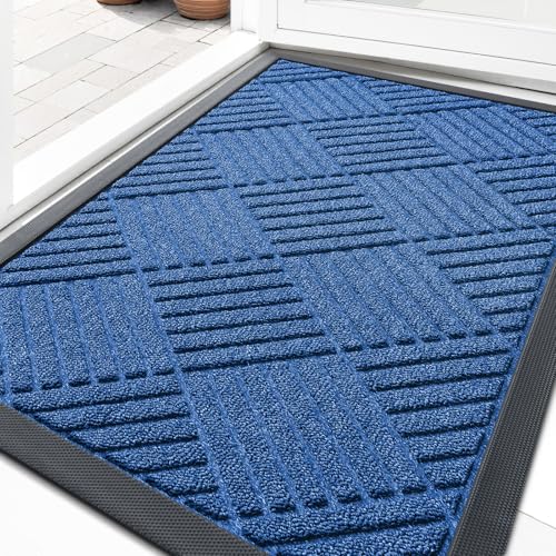 Image of OLANLY Front Door Mat Outside Entrance 33x21, Waterproof Heavy-Duty Doormat