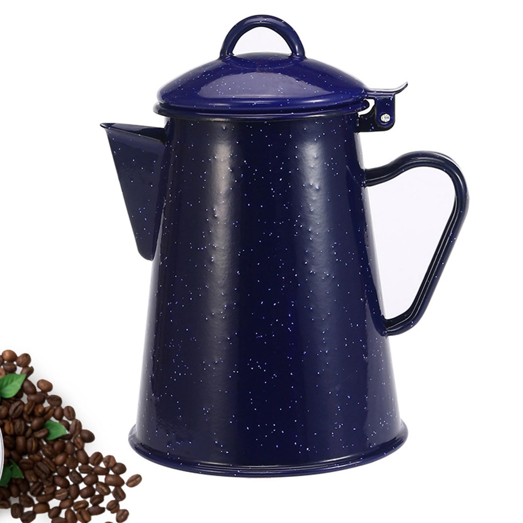 Caffettiera Smaltata Ioensy Da 0,8 L – Bollitore Per Caffè E Tè, Resistente Al Calore, Adatta A Tutti I Piani Di Cottura, Per Cucina E Outdoor