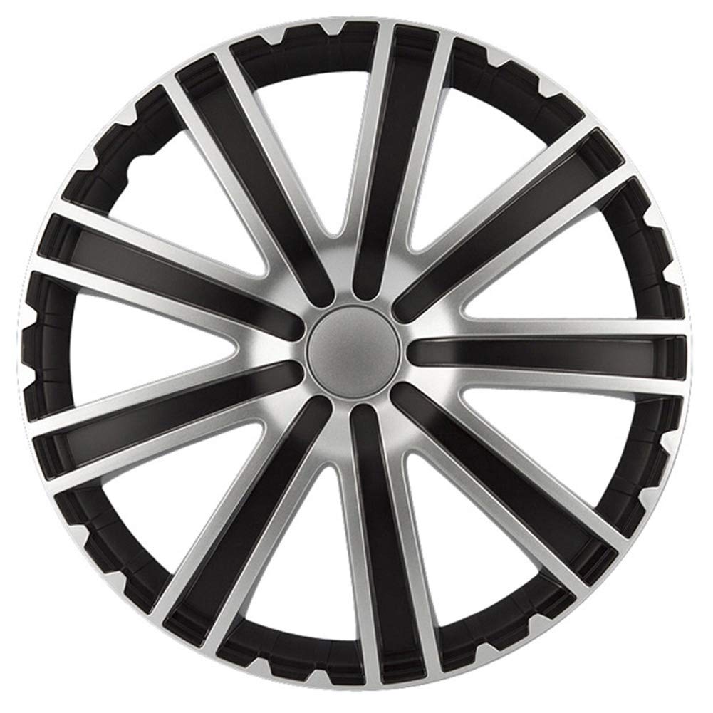 AutoStyle TORO 16 Set Copricerchio Toro 16 Nero/Silver, 4 pezzi