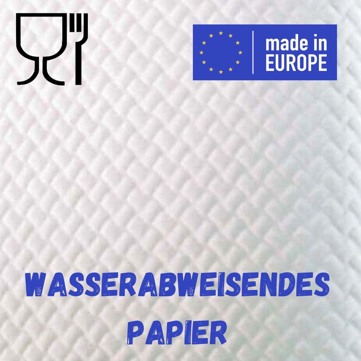 Mantel desechable | Marfil | Papel gofrado reciclado | 30 x 40 cm | Impermeable | Lote de 1000 piezas