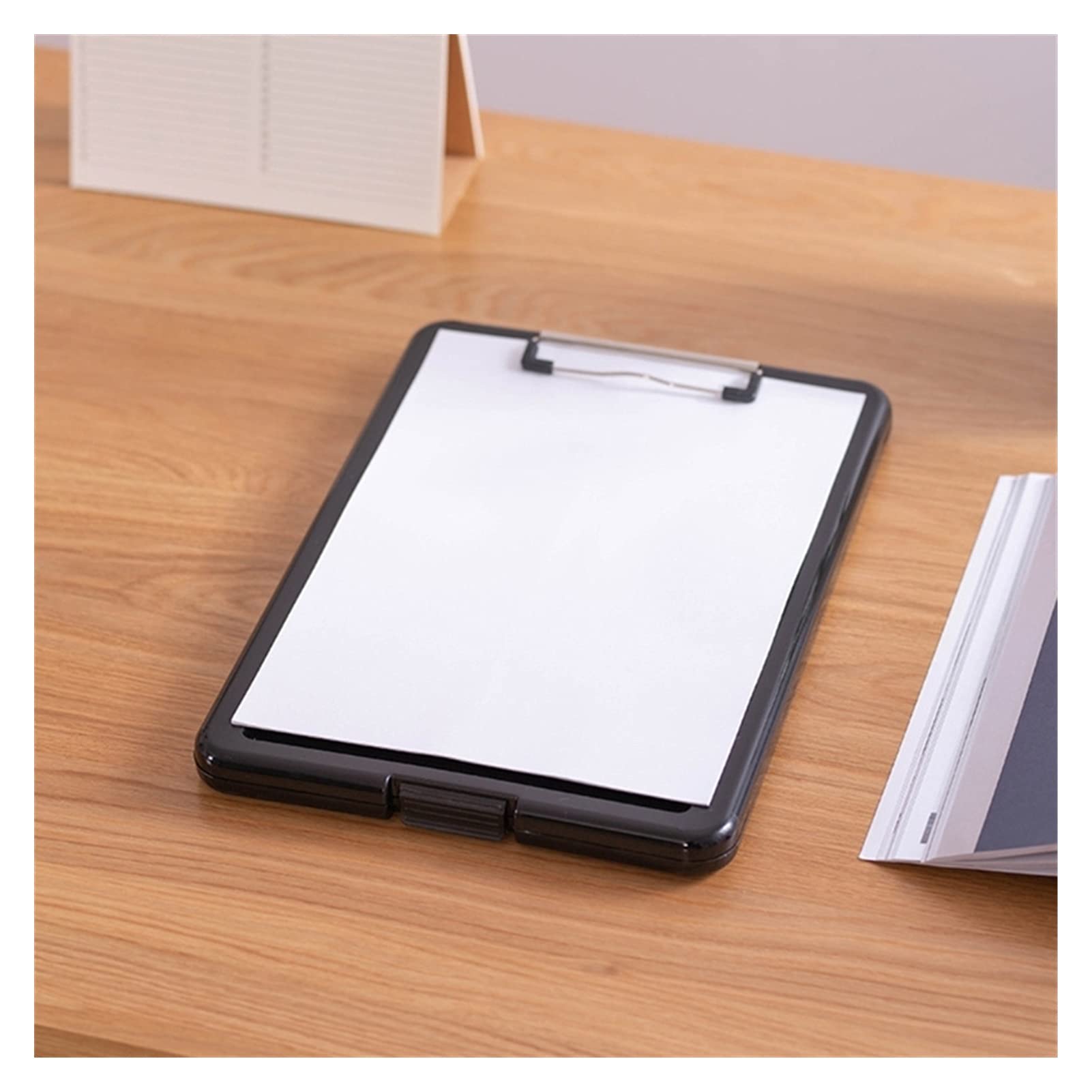 Appunti Cartella Portadocumenti Multifunzionale Custodia Organizer in plastica Scatola portaoggetti per Appunti Forniture per Ufficio Cancelleria 1 PC Clip Board