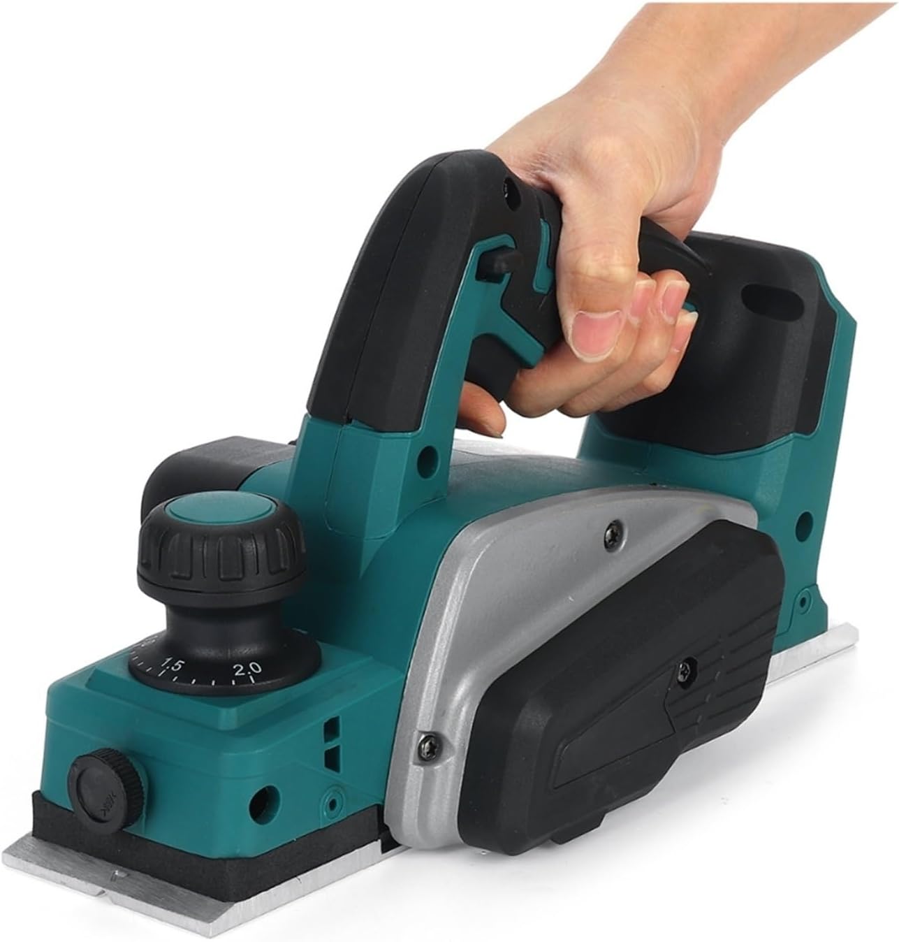 Cordless Electric Planer Woodworking Portable Planer Power Wood Cutting Tool With Wrench 15000rpm