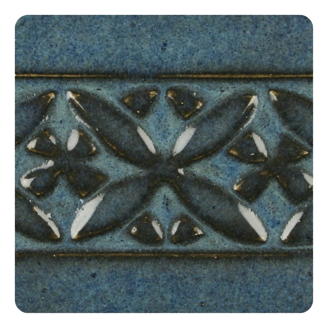 Potters Choice Glaze Blue Midnight PC-12 High Fire Lead Free for Pottery Clay, Bisque, Ceramic, 1-Pint