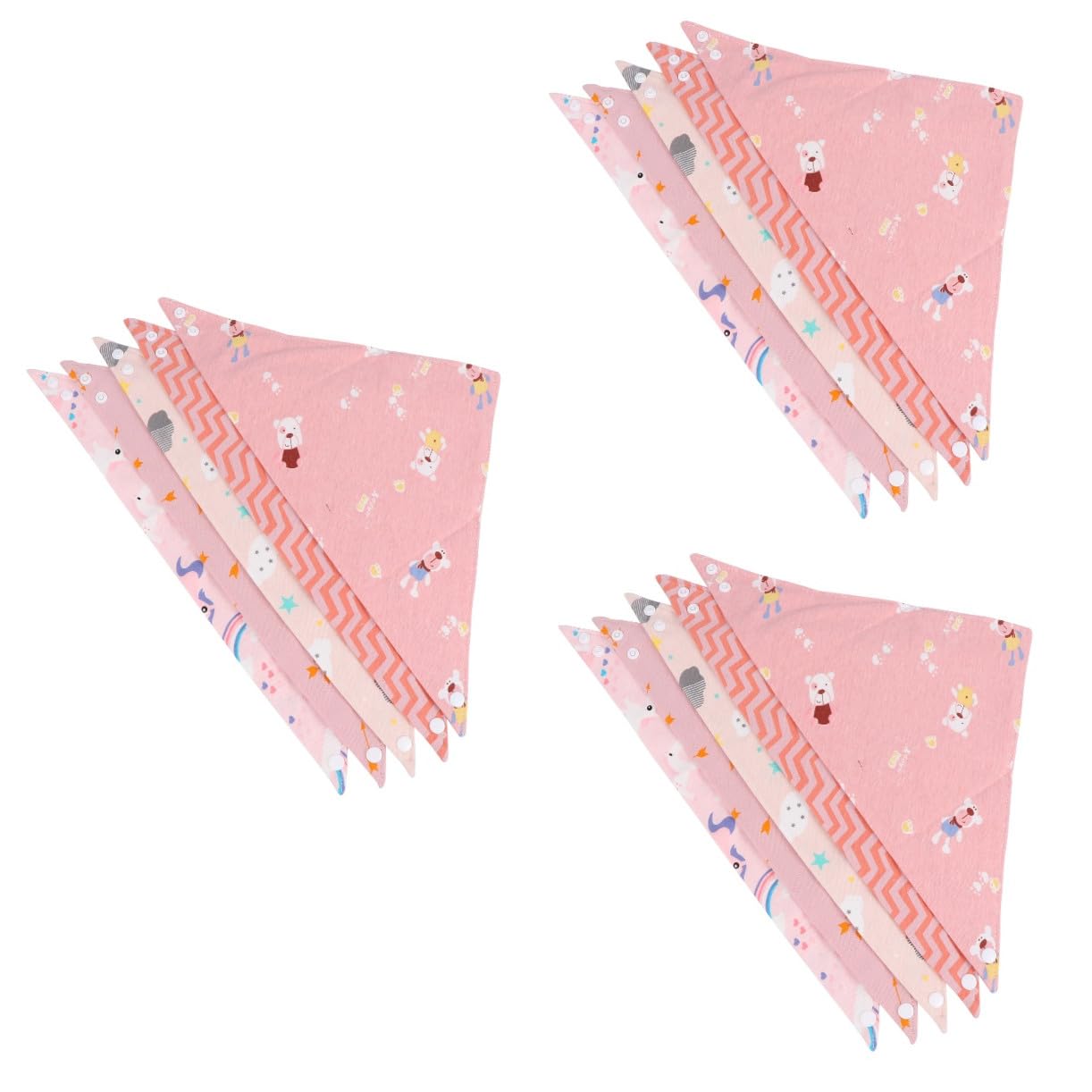 ibasenice 15stücke Teiliges Sabberlätzchen Dreieckstücher Für Neugeborene Und Kleinkinder Rainbow Design Waschbare Und Leichte Fütterungslätzchen Für Einfachen Gebrauch