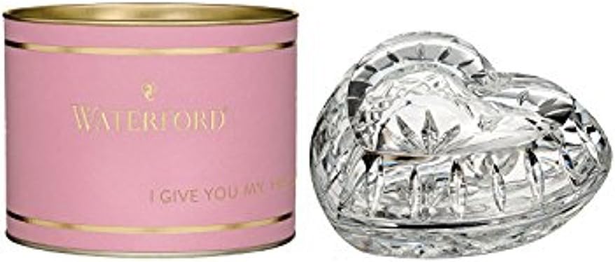 Waterford Giftology 40008574 Heart Box, 10.9x11.4x4.6cm, Lead Crystal