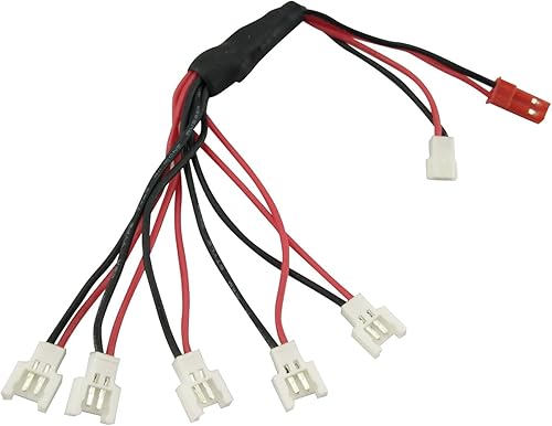 Miniatura 7 de sea jump 7.4V 400mAh polímero de litio RC Quadcopter batería (5PCS) con una línea de conversión 5 en 2 para DM007