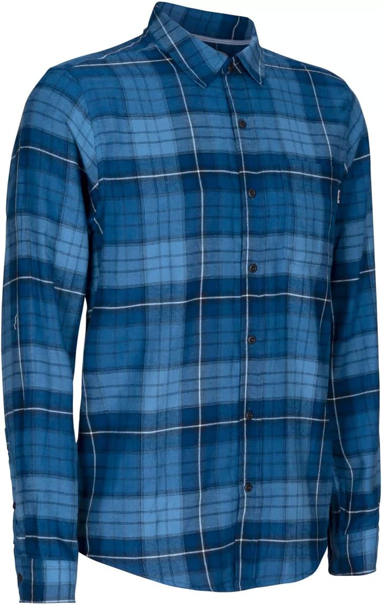 Hurley Men's Portland Flannel Ls Rift Blue S