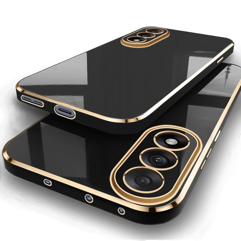 TheGiftKart Luxurious Golden-Plated Back Cover Case for Motorola Moto Edge 70 Fusion 5G | Raised Lips for Camera & Screen Protection | Shockproof Design | Stylish Back Cover Case (TPU, Green) — Amazon image 10