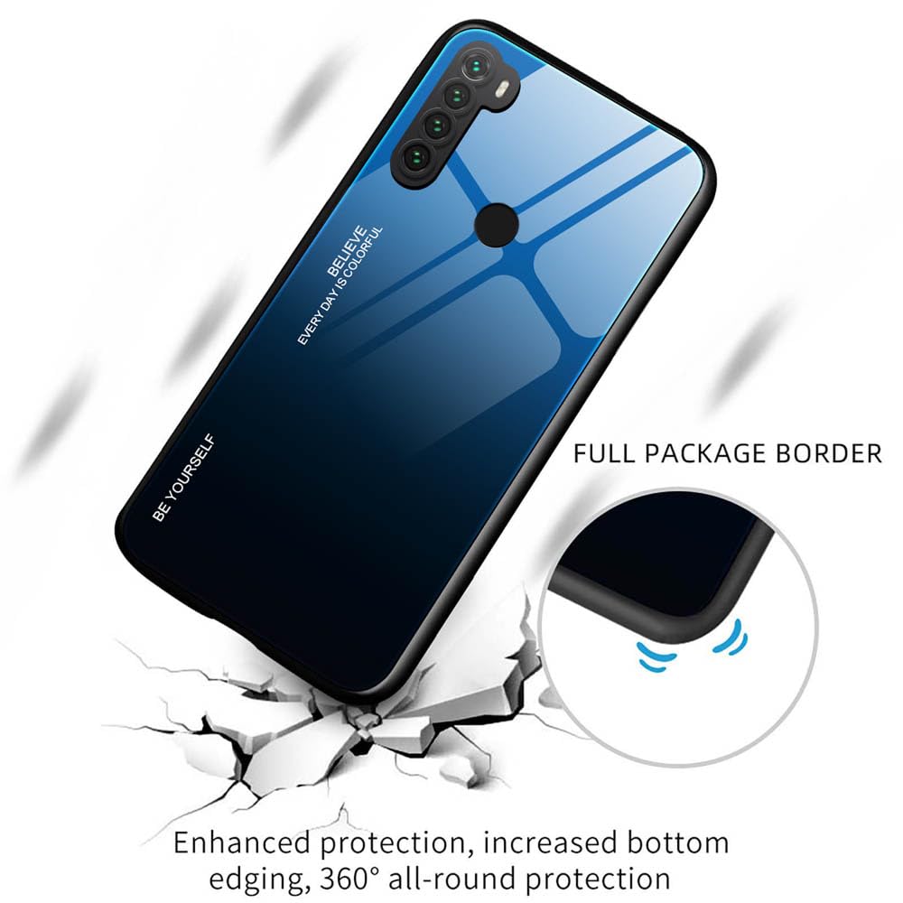 GOGME Cover per Xiaomi Redmi Note 8 2021, Custodia in Colori Sfumato