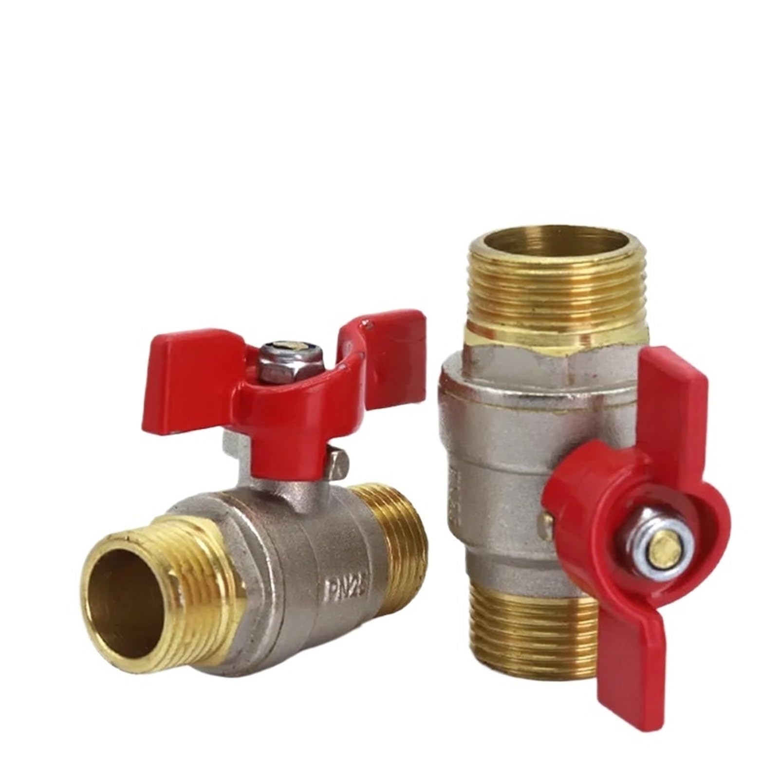 Adaptador de acoplamiento repuesto for válvula bola cobre y latón, extensor conector, accesorios duraderos for riego jardín, 1/2 ", 3/4" 1"(H-1PCS)