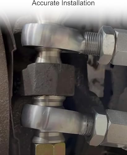 Miniatura 9 de Kit mejorado de extremo de varilla de juntas Heim de 12 pulgada con tuercas de atasco rosca izquierda y derecha, juntas cromadas de 5 pulgadas, kit