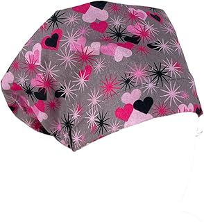 European Style Scrub Cap No Ribbon â€“ Love and Hate - Scrub Hat for Women & Men tie Back | Working Cap with Holder. Bouffant, Scrub Hats for Women, Unisex Surgical Caps, Nurses Hats | Dr. Hats