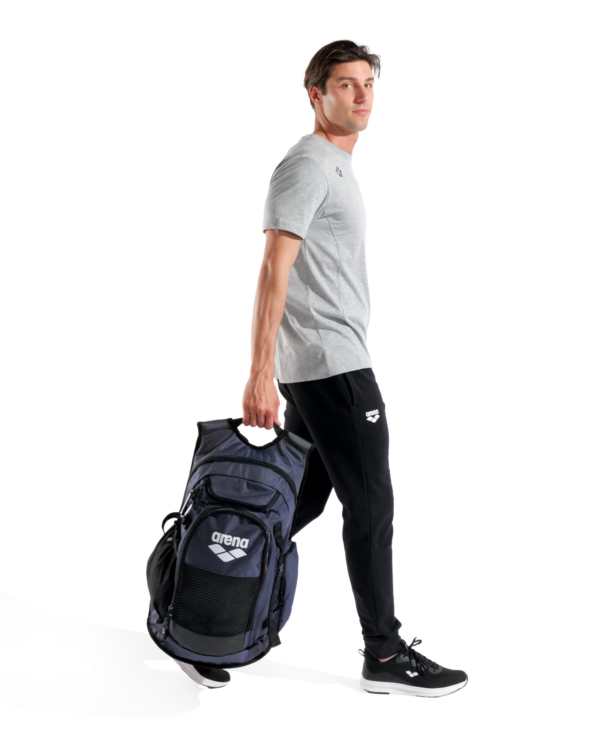 ARENA All Set Sports Swim Backpack Athletes Gym Rucksack Multisport Daypack Large Size Training Gear Equipment Bag 45 Liters