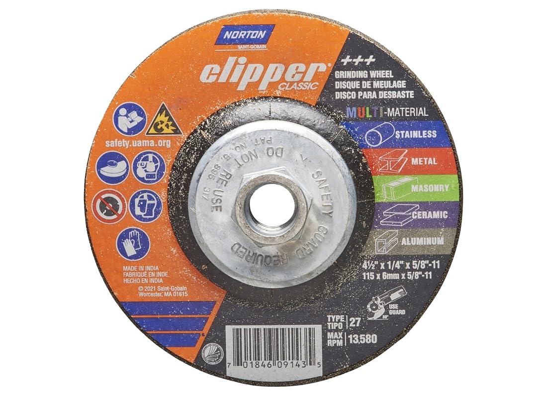 CLIPPER 70184609143 Wheel Grind 4.5IN