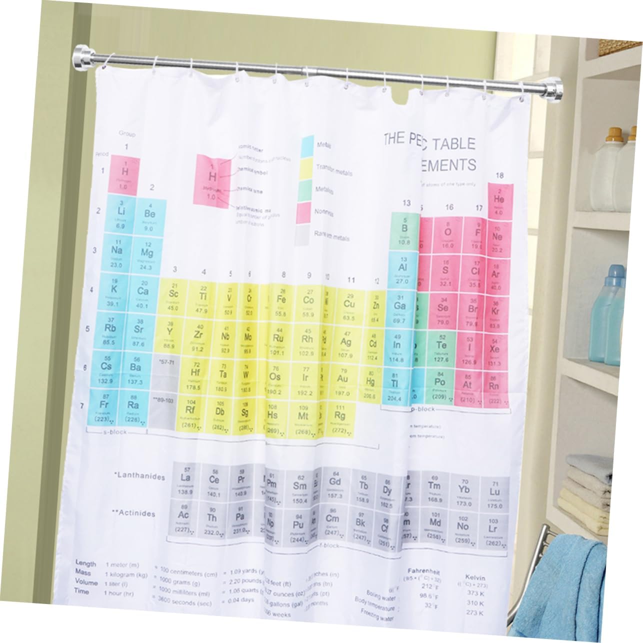 Garneck Telescopic Shower Curtain Rod Needed Silver Extendable Pole Spring Tension Rod Drying Rack Stainless Steel