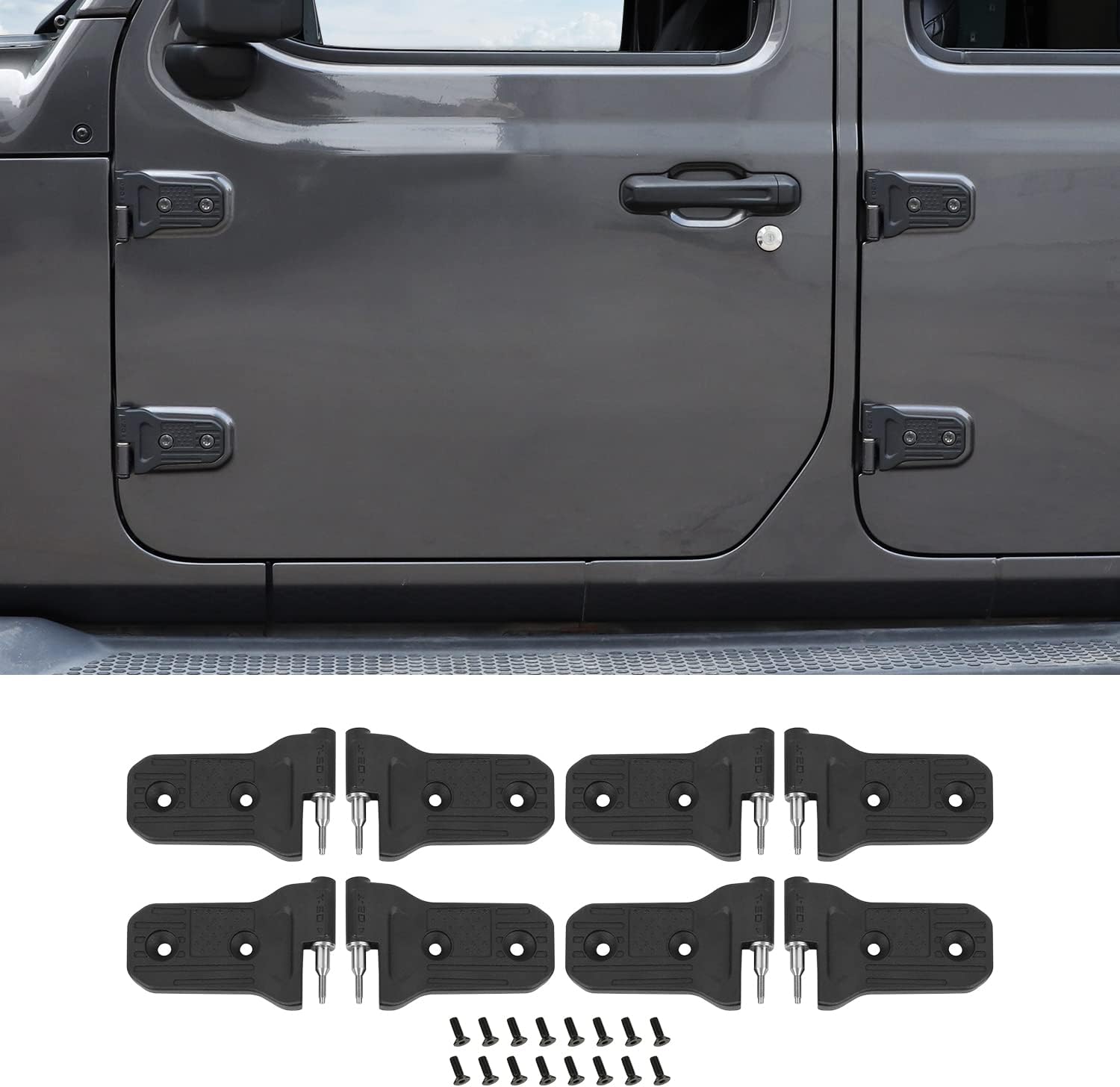 Amazon.com: CheroCar for Jeep JL Door Hinges,Original Door Hinges Kit ...