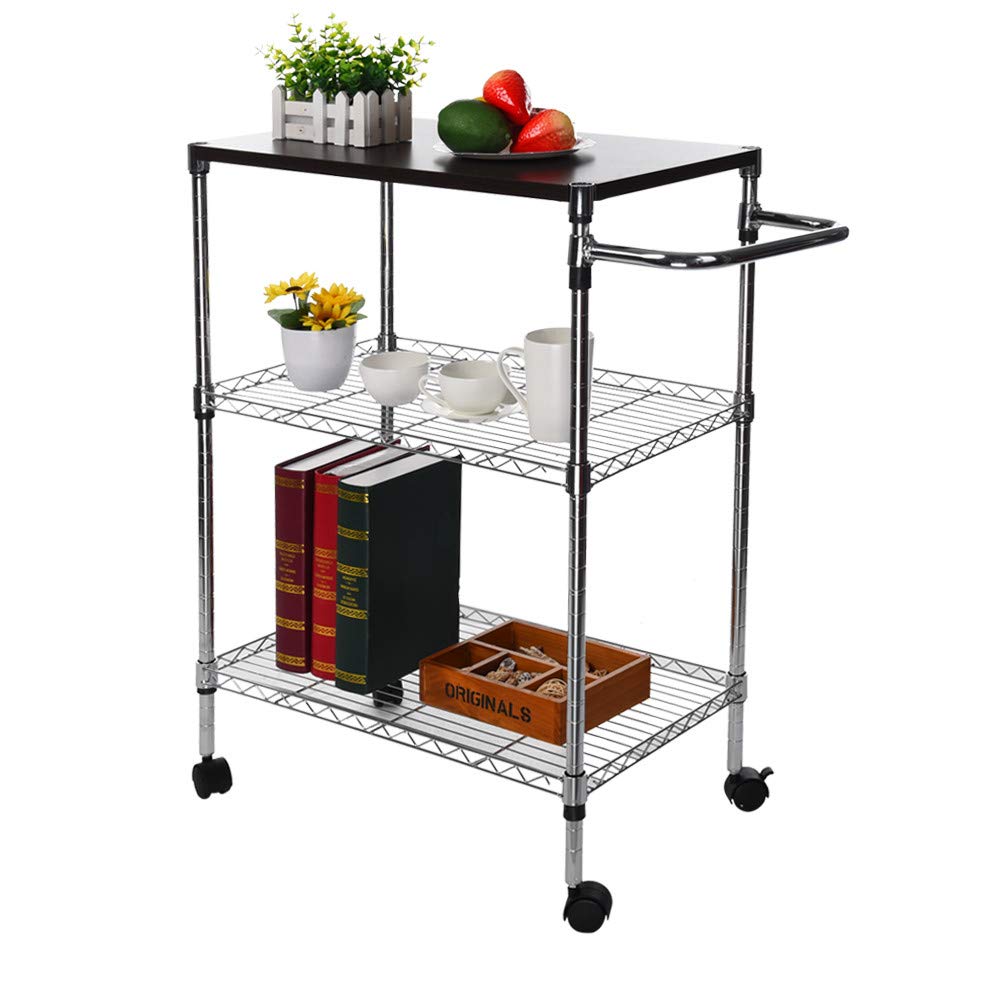 Buy Saying 3Tier Oven Stand Utility Cart with Utility Handle, Basket