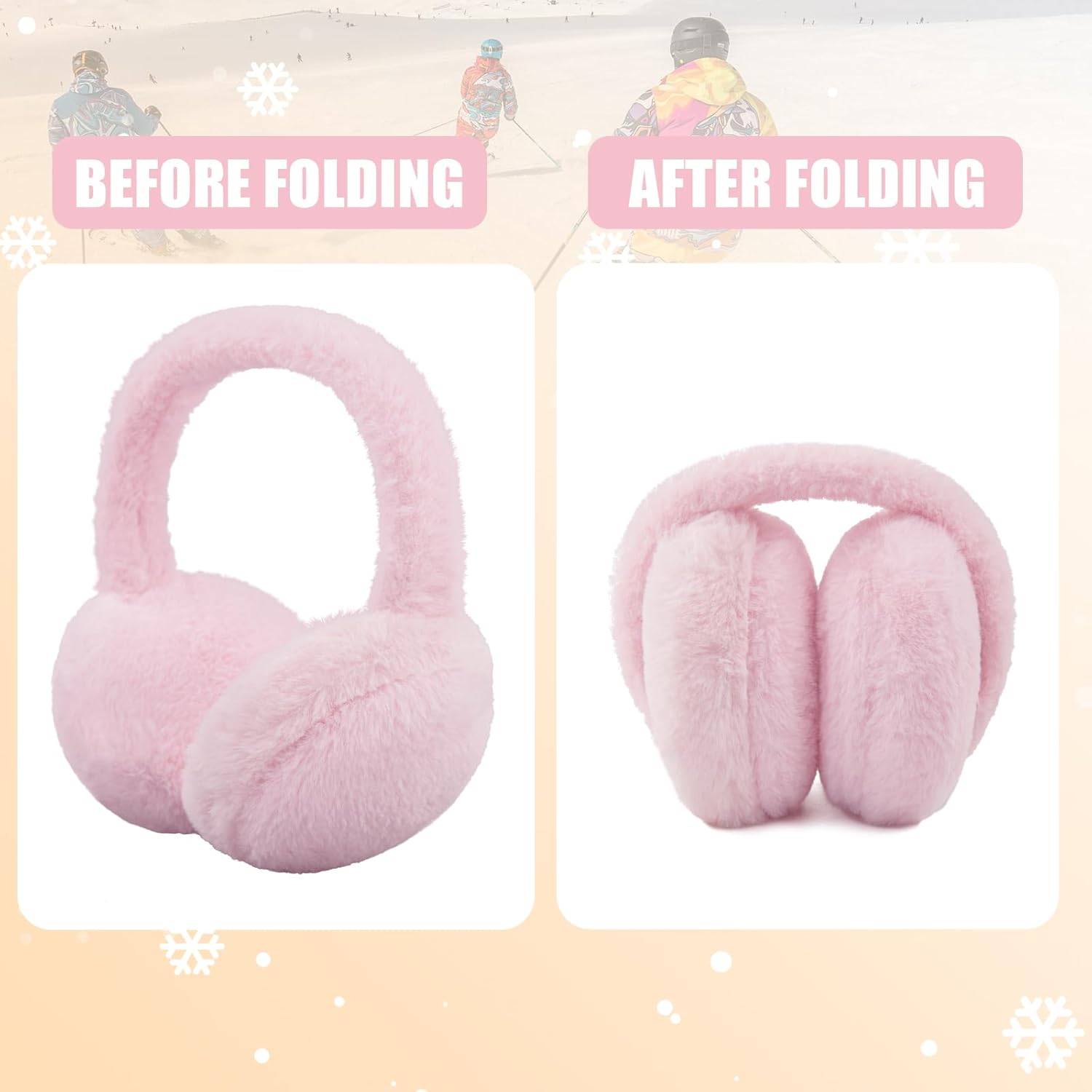 Kids Winter Earmuffs Baby Warm Ear Muff Girls Cute Furry Ear Warmers Boys Foldable Ear Covers for Cold Weather - Image 4