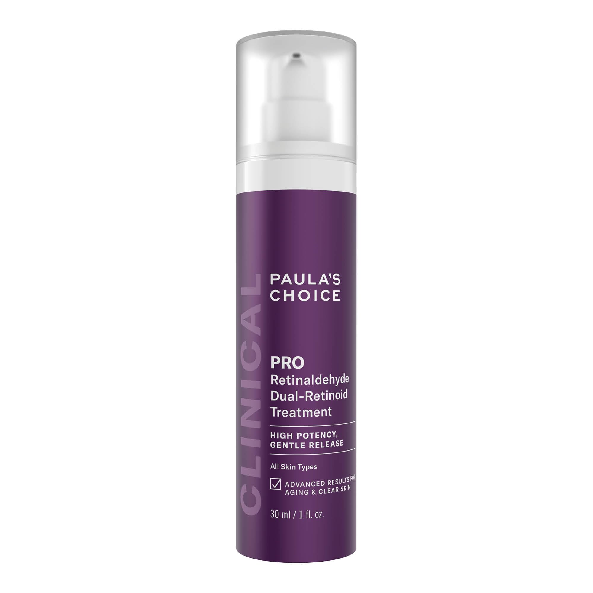 Paula's Choice Pro Retinaldehyde Dual-Retinoid Treatment, Siero Viso, 30 ml | Trattamento Viso Anti-Età - Pelle che Rassoda, Leviga & Affina la Pelle - Riduce le Discromie & Rughe - con Retinaldeide
