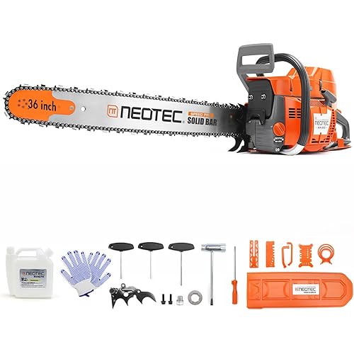 NEO-TEC NH895 94cc Gas Chainsaw 36 Inch 2-Stroke All Parts Compatible with Husqvarna 394 395 394XP 395XP Professional Motosierra De Gasolina for Forestry Tree Cutting Clearing