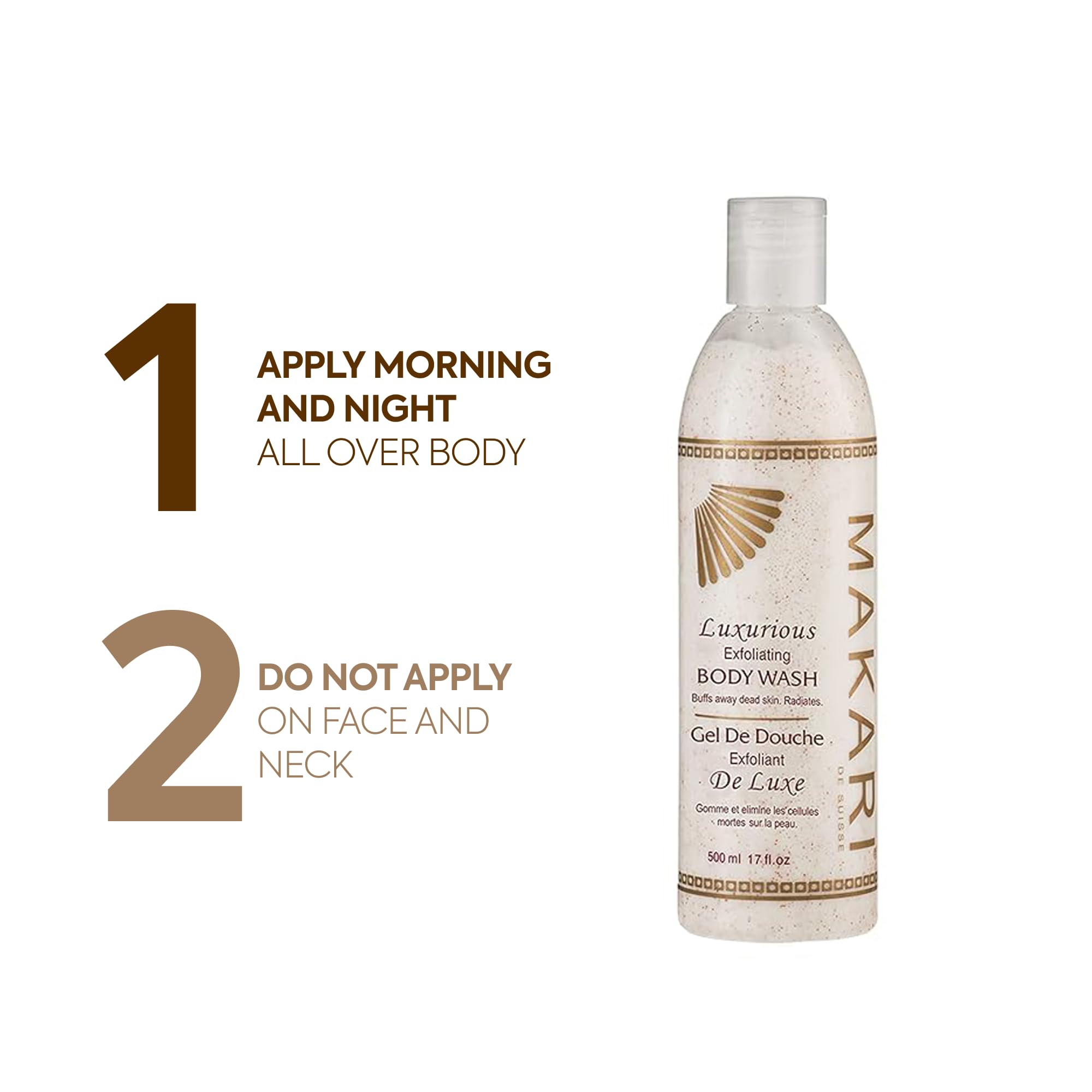 MAKARI Luxurious Exfoliating Body Wash