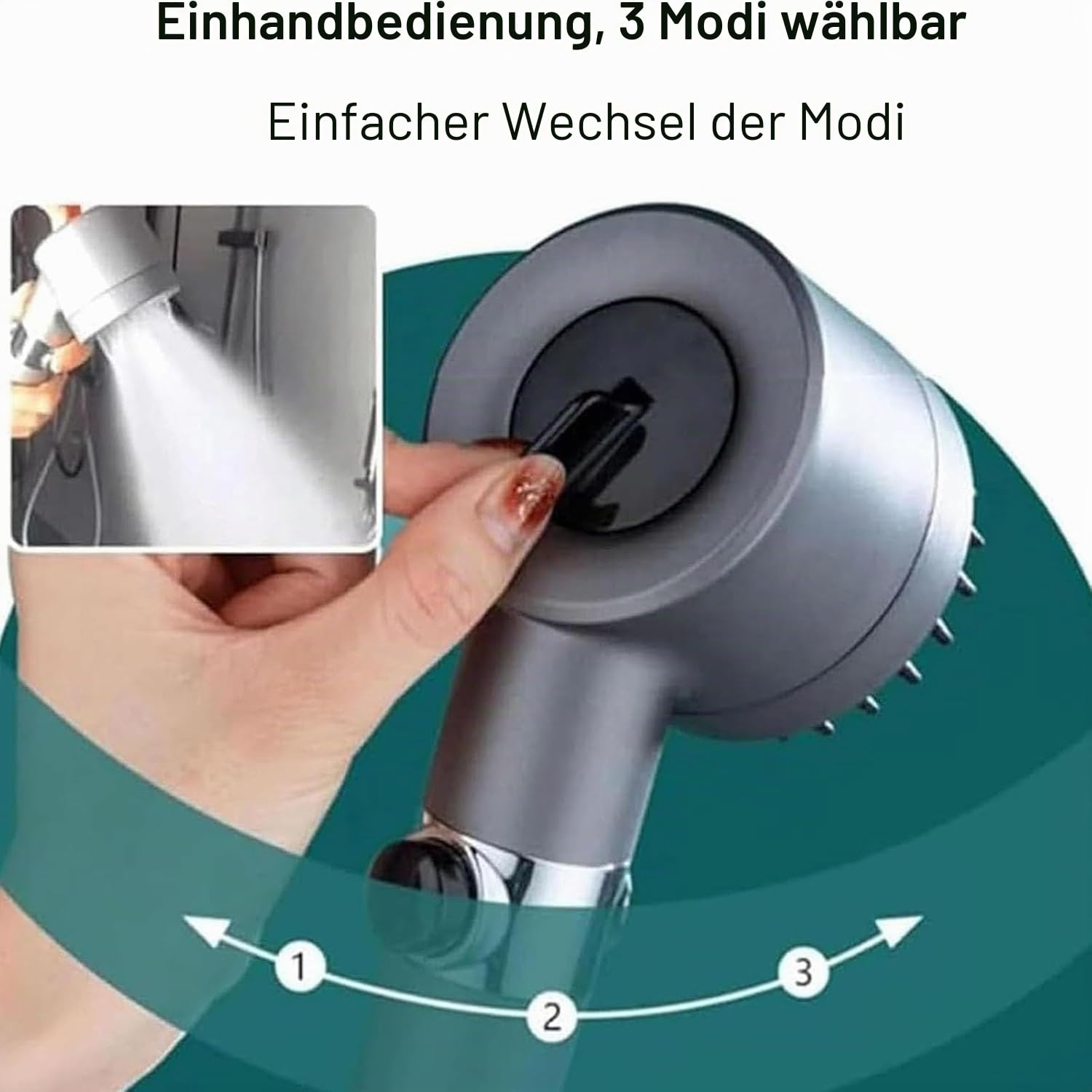 Duschkopf Adlox, Duschkopf Mit Filter und Handbrause (2Set)