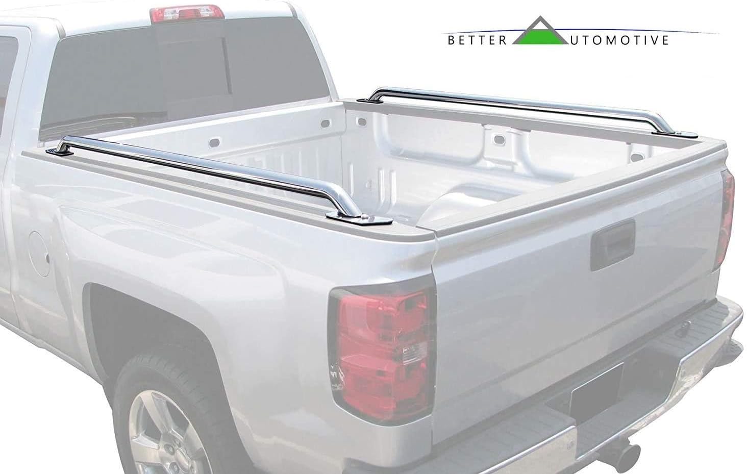 Bed Rails Compatible with 1980-1996 F150/F250| 1997-2003 F150(Excl. F150 Super Crew Cab W/5.5' Short Bed) 6.5' Standrad Bed Truck Side Rails 304 S/S Stainless Steel-1 Pair