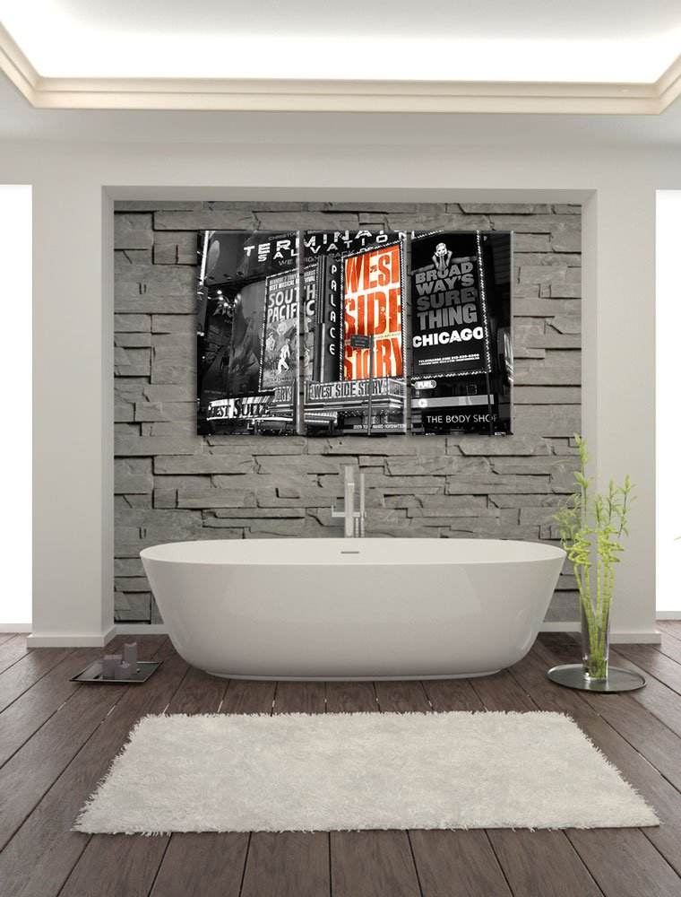 Pixxprint Programma della Famosa Broadway Stampa su Tela 3 Parti Artistica murale