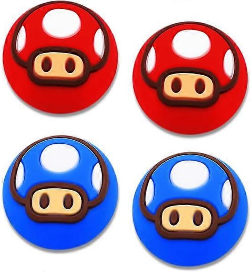 TMG 4Pcs Thumb Grip Caps for Nintendo Switch 2,Nintendo Switch, Switch Lite & OLED, Soft Silicone Joystick Caps for Joy-Con Controllers (Pink)