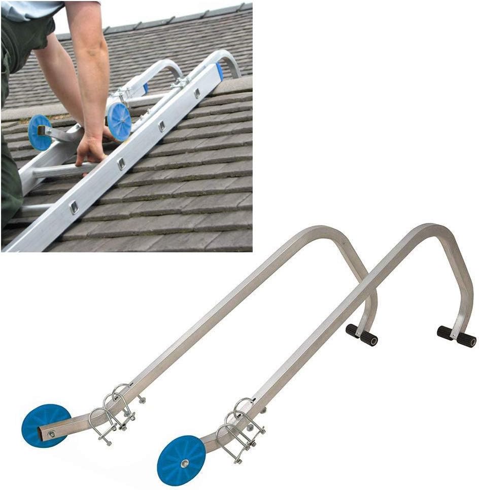 Universal Quick Fit Roof Ladder Hook Kit for Extension Ladders with Wheels & Fixings