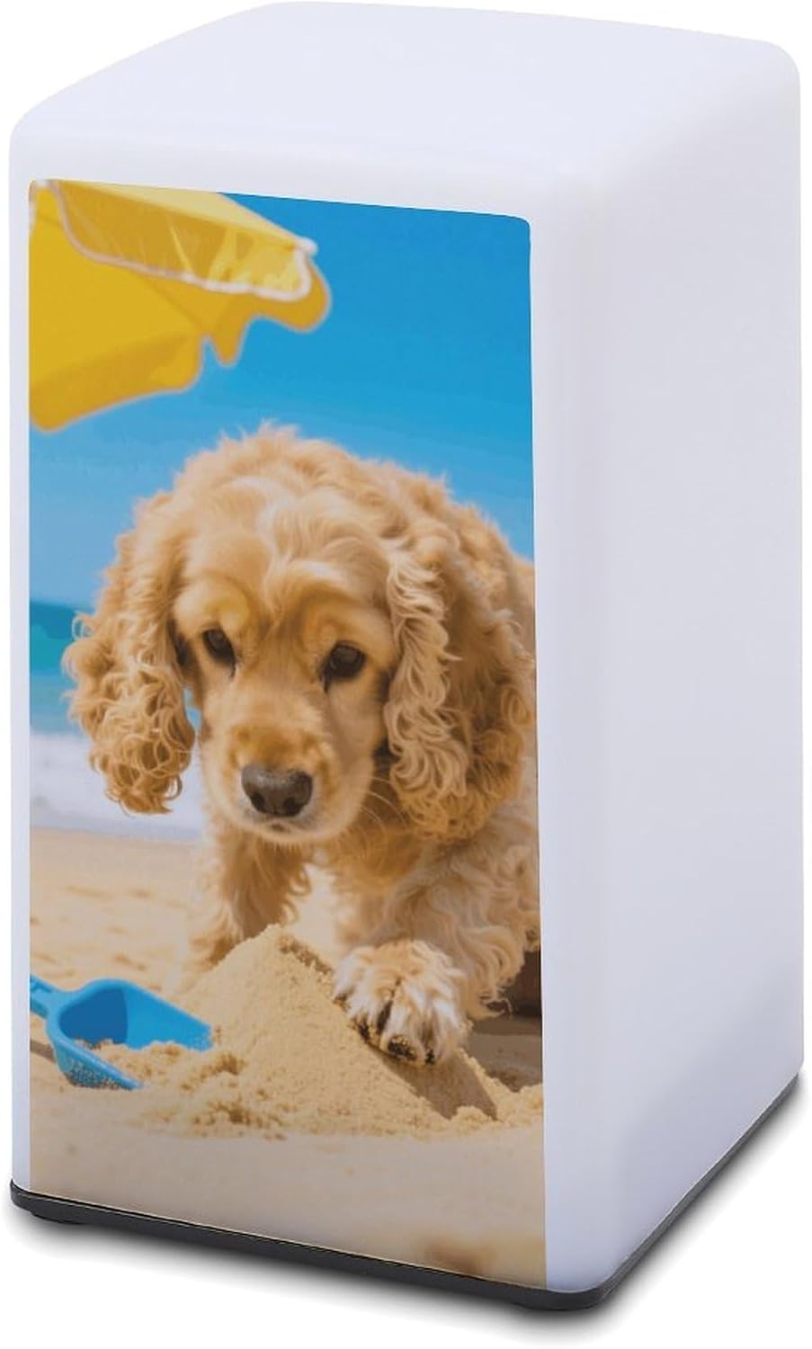 Dimmable Portable Desk Lamp Reading Table Lamp Dog Playing with Sand Bedside Night Light Battery Powered for Home Office Gift