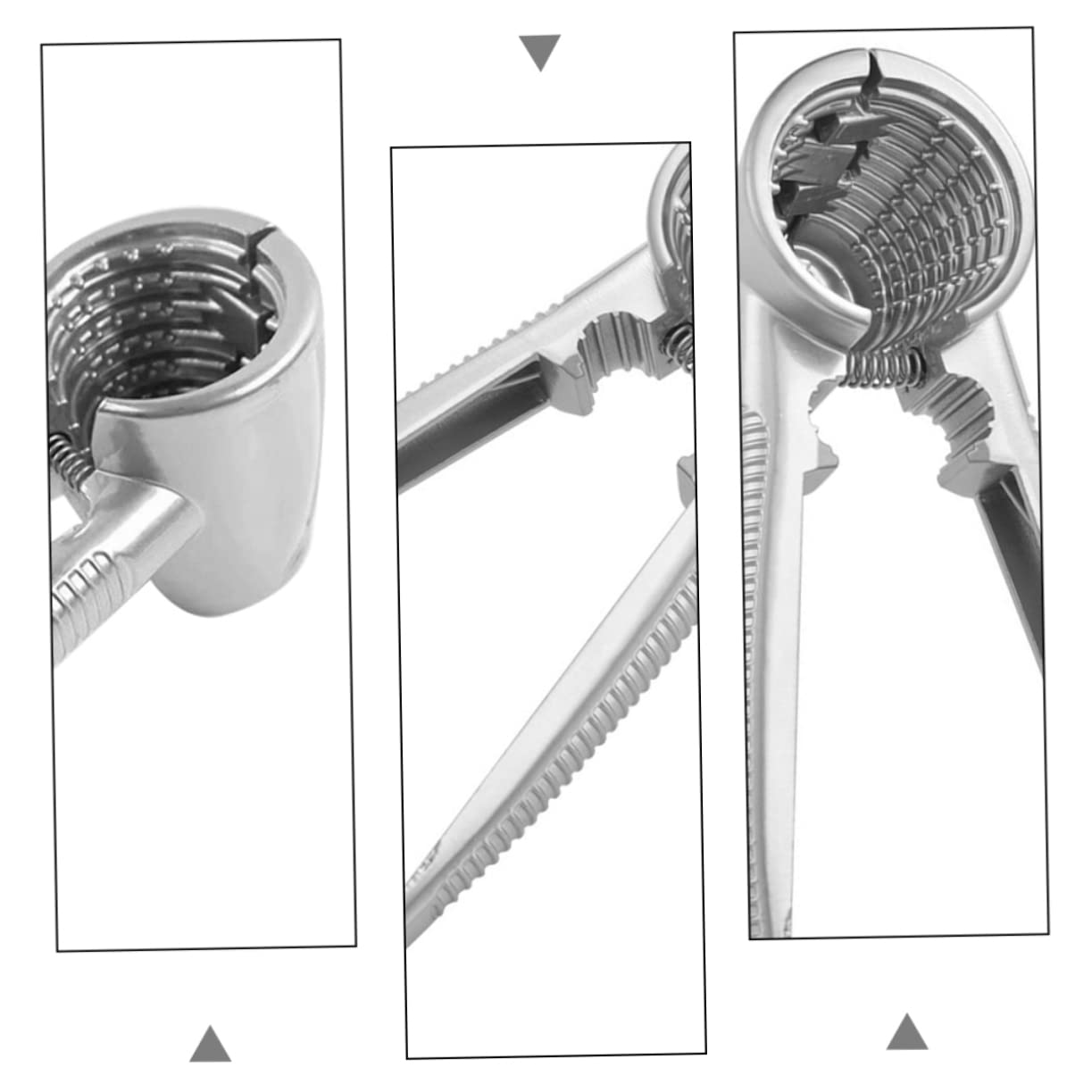 GANAZONO 1Pc Aluminum Alloy Nut Cracker Tool Heavy Duty Walnut Shell Opener with Ergonomic Handle for Home Restaurant and Hotel Use Kitchen Gadget for All Nuts